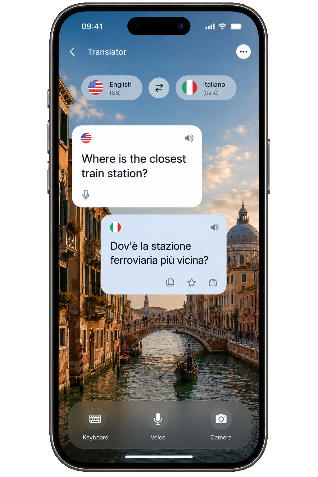 Mio Traduttore interface